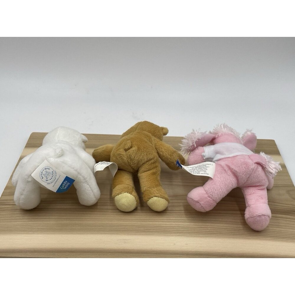 Build A Bear Lot of 3 McDonalds Happy Meal Mini Plush Dog Poodle Teddy Bears - Picture 7 of 14